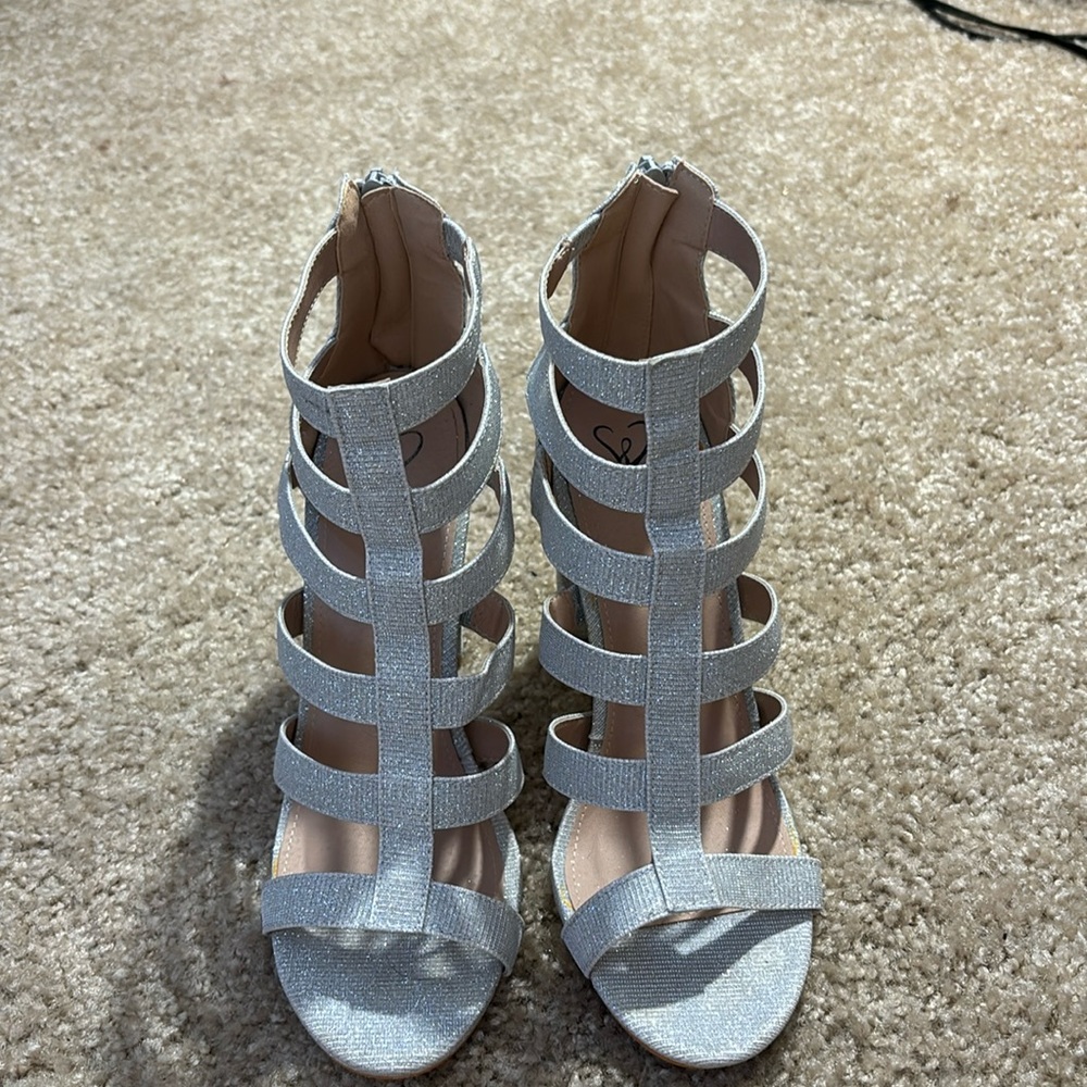Silver Windsor High Heels